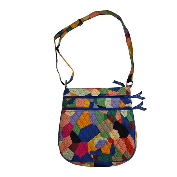 Vera Bradley Hipster Crossbody bag Pop Art pattern Colorful Quilted Casual Purse - Picture 1 of 9
